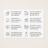 化学皮シンプル剥きアフターケア指示カード (裏面)