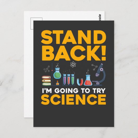 化学研おもしろい究科学実験 ポストカード (正面/裏面)