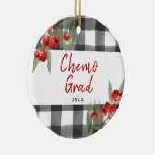 化学研究者救急がんパーソナライズされた生存者 セラミックオーナメント (右)