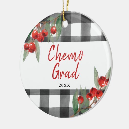 化学研究者救急がんパーソナライズされた生存者 セラミックオーナメント (左)