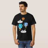 化学科おもしろい学先生科学ギャグ Tシャツ (正面フル)