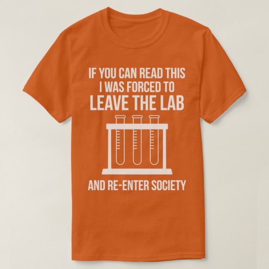 化学科学おもしろい研究所科学者おたく1 Tシャツ (デザイン正面)
