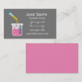 化学科学のテューターピンク液 名刺 (正面/裏面)