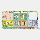 化学科学のバナーセット。カラー手描きvi Case-Mate iPhoneケース (裏面 (横))
