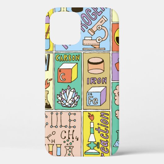 化学科学のバナーセット。カラー手描きvi Case-Mate iPhoneケース (裏面)