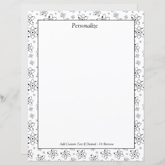 化学科学の原子のシンボルをパーソナライズ (正面/裏面)