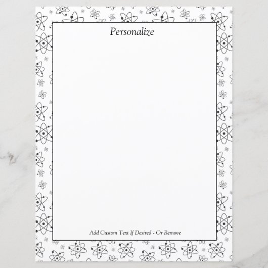 化学科学の原子のシンボルをパーソナライズ (正面)