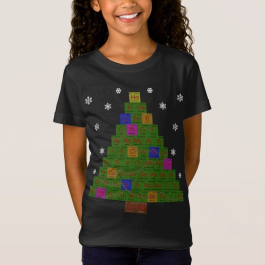 化学科学クリスマスセーターの外観 Tシャツ (正面)