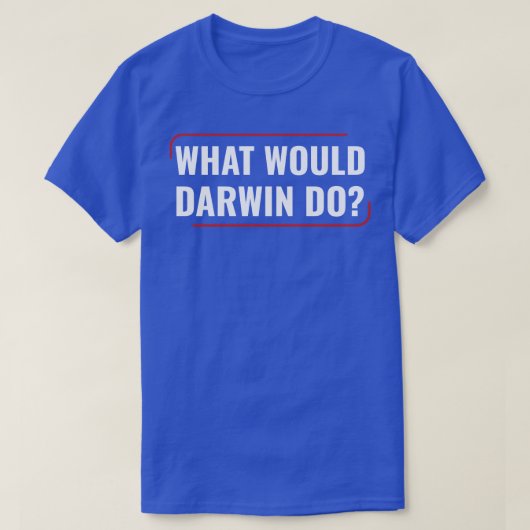化学科学ダーウィン生物学研究室科学 Tシャツ (デザイン正面)