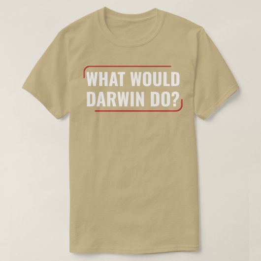 化学科学ダーウィン生物学研究室科学 Tシャツ (デザイン正面)