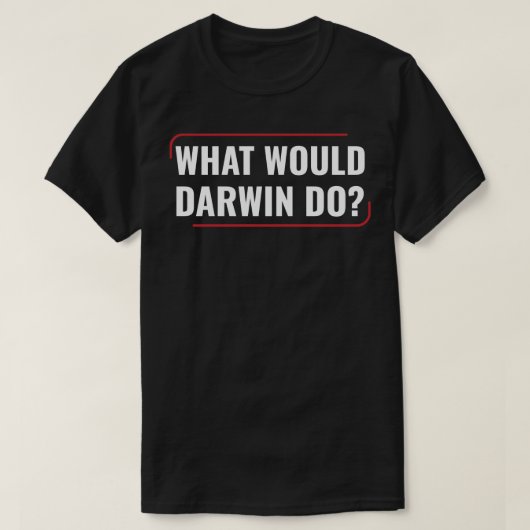 化学科学ダーウィン生物学研究室科学 Tシャツ (デザイン正面)