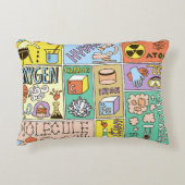 化学科学ヴィンテージイラストレーションセット アクセントクッション (正面)