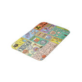 化学科学ヴィンテージイラストレーションセット バスマット (アングル)