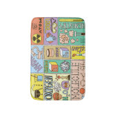 化学科学ヴィンテージイラストレーションセット バスマット (正面縦)