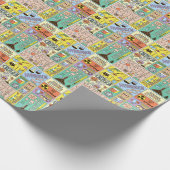 化学科学ヴィンテージイラストレーションセット ラッピングペーパー (角)