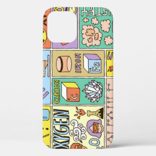 化学科学ヴィンテージイラストレーションセット iPhone 12ケース