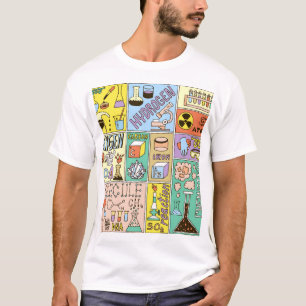 化学科学ヴィンテージイラストレーションセット Tシャツ