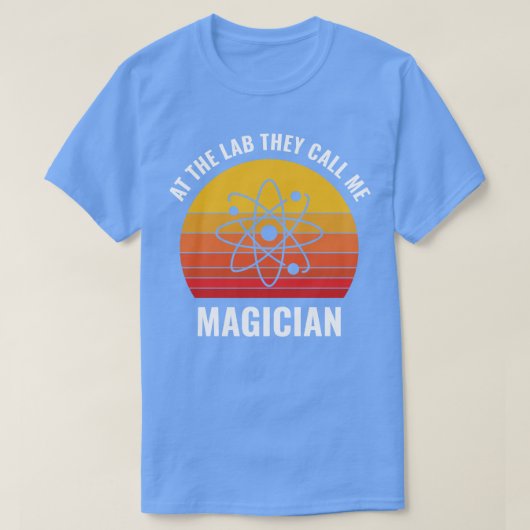 化学科学化学者おもしろい実験助手 Tシャツ (デザイン正面)