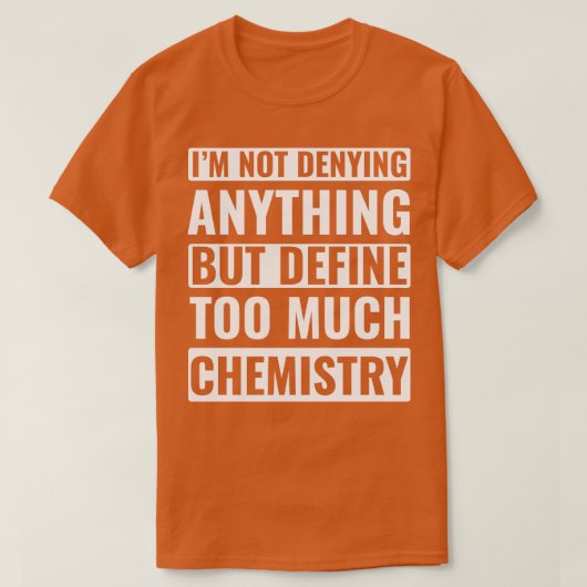 化学科学化学者おもしろい研究所 Tシャツ (デザイン正面)