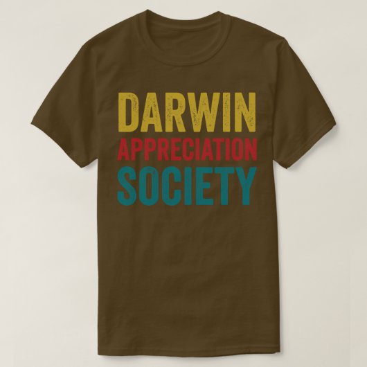 化学科学生物学ダーウィン鑑賞研究 Tシャツ (デザイン正面)