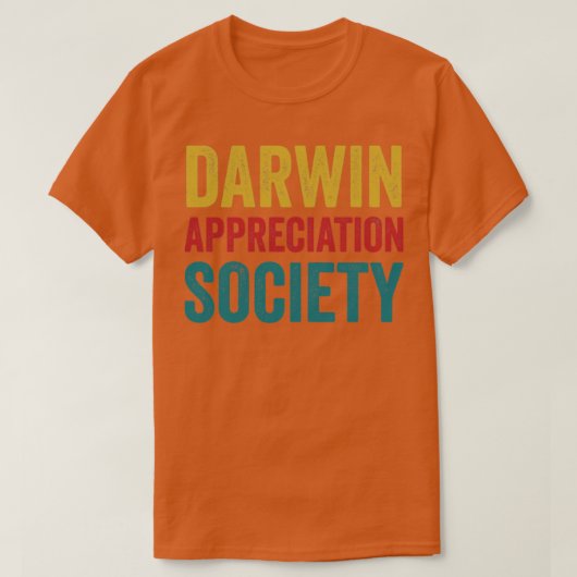 化学科学生物学ダーウィン鑑賞研究 Tシャツ (デザイン正面)