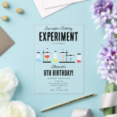 化学科学試験管子供の誕生日パーティー アクリル招待状 (インサイチュ (ウェディング))