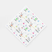 化学科学試験管研究室の科目 スタンダードランチョンナプキン (角)