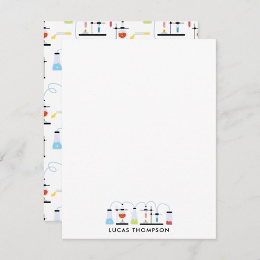 化学科学試験管研究室の科目 ノートカード (正面/裏面)