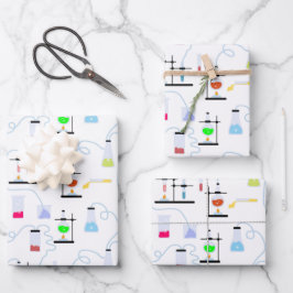 化学科学試験管研究室の科目 ラッピングペーパーシート