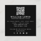 化学科学試験管研究室QRコード スクエア名刺 (裏面)