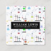 化学科学試験管研究室QRコード スクエア名刺 (正面)