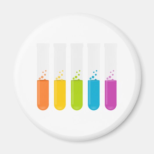 化学科学試験管 マグネット (正面)