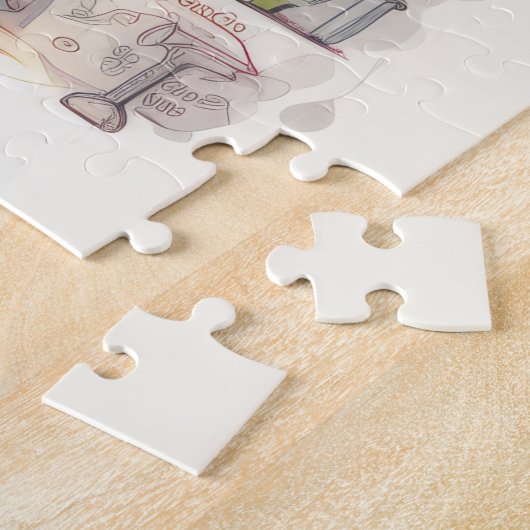 化学紙パズル ジグソーパズル (側面)