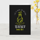 化学素晴らし先生おもしろい諺学校 カード (黄色い花)