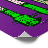 化学置換ポップ・アートの芸術 ポスター (角)