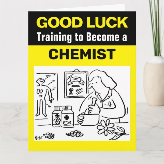 化学者になるための幸運の訓練 カード (正面)