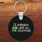 化学者には全ての解決策がある キーホルダー (正面)