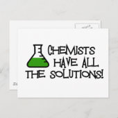 化学者には全ての解決策がある ポストカード (正面/裏面)