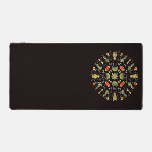 化学者のための化学実験室の植物型 デスクマット (正面)