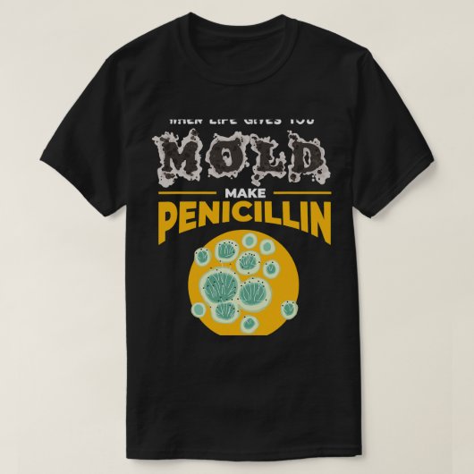 化学者の仕事ペニシリンI微生物化学者 Tシャツ (デザイン正面)