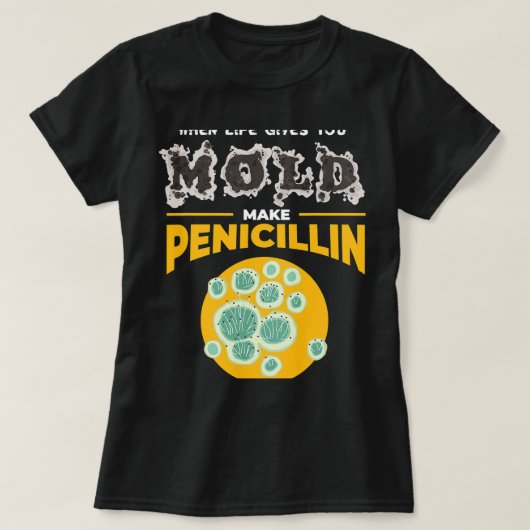 化学者の仕事ペニシリンI微生物化学者 Tシャツ (デザイン正面)