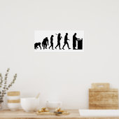 化学者の化学性女性 ポスター (キッチン)