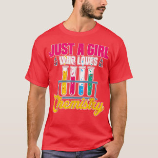 化学者の女性科学おたく科学者の女の子ギークCh Tシャツ