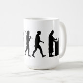 化学者の薬剤師化学進化の仕事 コーヒーマグカップ (正面右)