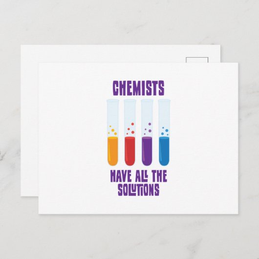化学者の試験管 ポストカード (正面/裏面)