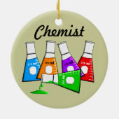 化学者のBeekersのクリスマスのオーナメント セラミックオーナメント (裏面)