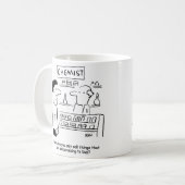 化学者は恥ずかしい商品だけを売る コーヒーマグカップ (正面左)