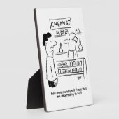 化学者は恥ずかしい製品マグしか売らなおもしろいい フォトプラーク (側面)