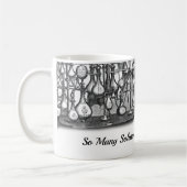 化学者化学そう多くの解決のヴィンテージのビーカー コーヒーマグカップ (左)