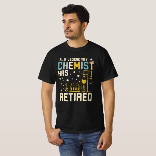 化学者退職したは Tシャツ (正面フル)